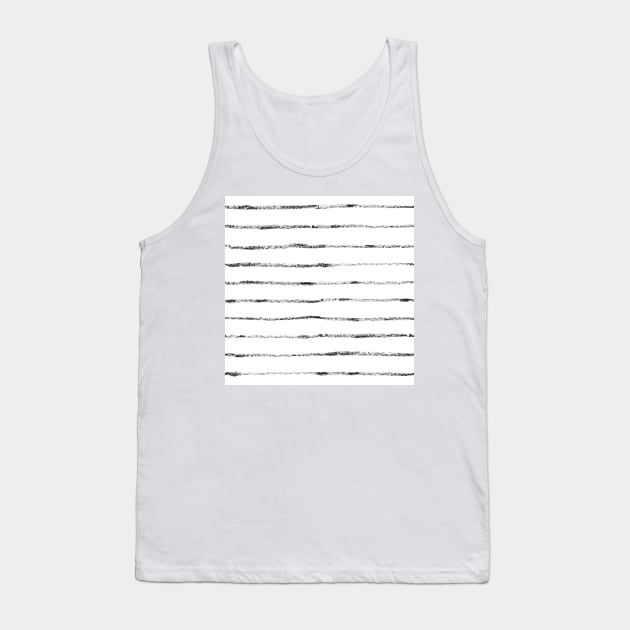 Black stripes Tank Top by marufemia